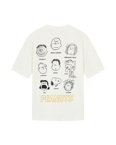 1012420-262 | PALLADIUM X SNOOPY LOGO LOOSE FIT COTTON T-SHIRT | MARSHMALLOW