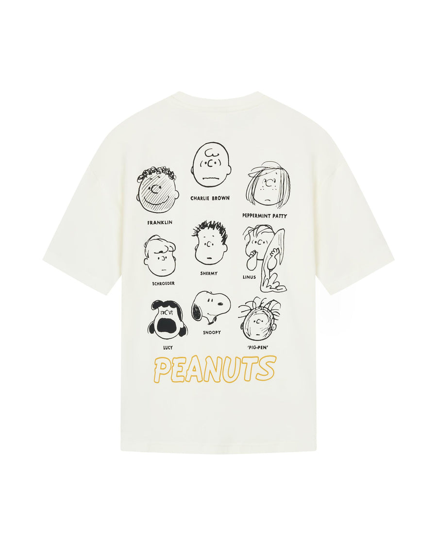 1012420-262 | PALLADIUM X SNOOPY LOGO LOOSE FIT COTTON T-SHIRT | MARSHMALLOW