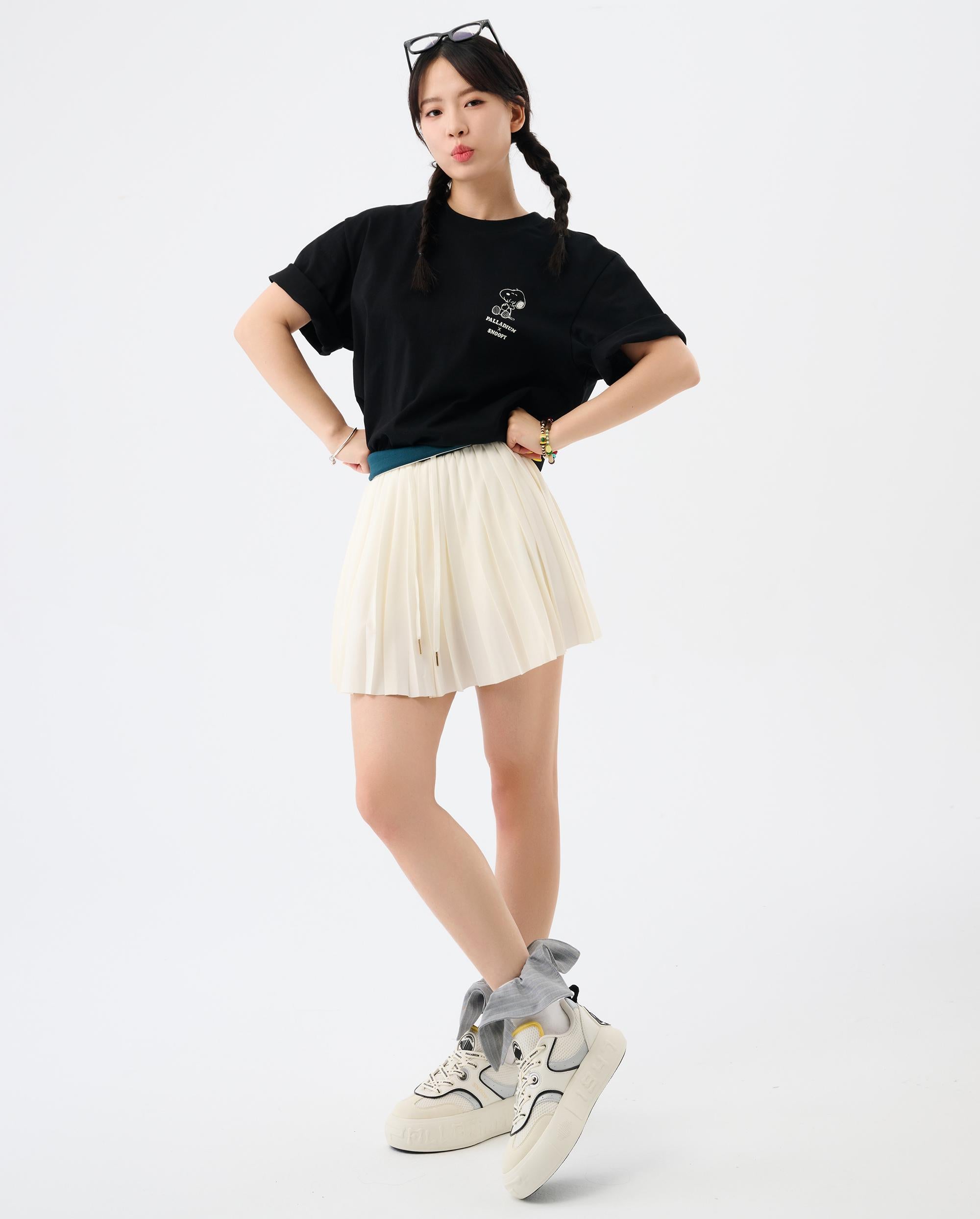 1012424-032 | PALLADIUM X SNOOPY LOGO LOOSE FIT COTTON T-SHIRT | TAP SHOE
