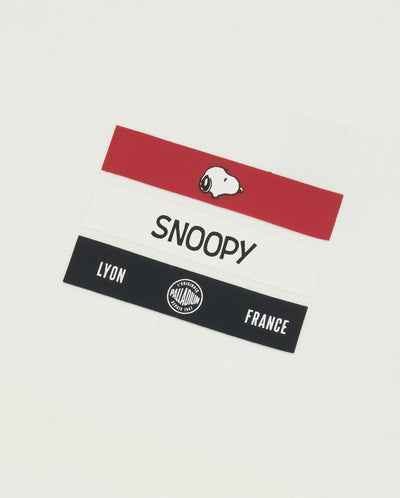 1012425-262 | PALLADIUM X SNOOPY LOGO LOOSE FIT COTTON T-SHIRT | MARSHMALLOW