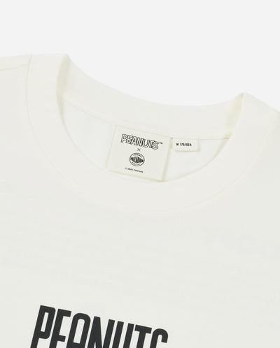 1012425-262 | PALLADIUM X SNOOPY LOGO LOOSE FIT COTTON T-SHIRT | MARSHMALLOW