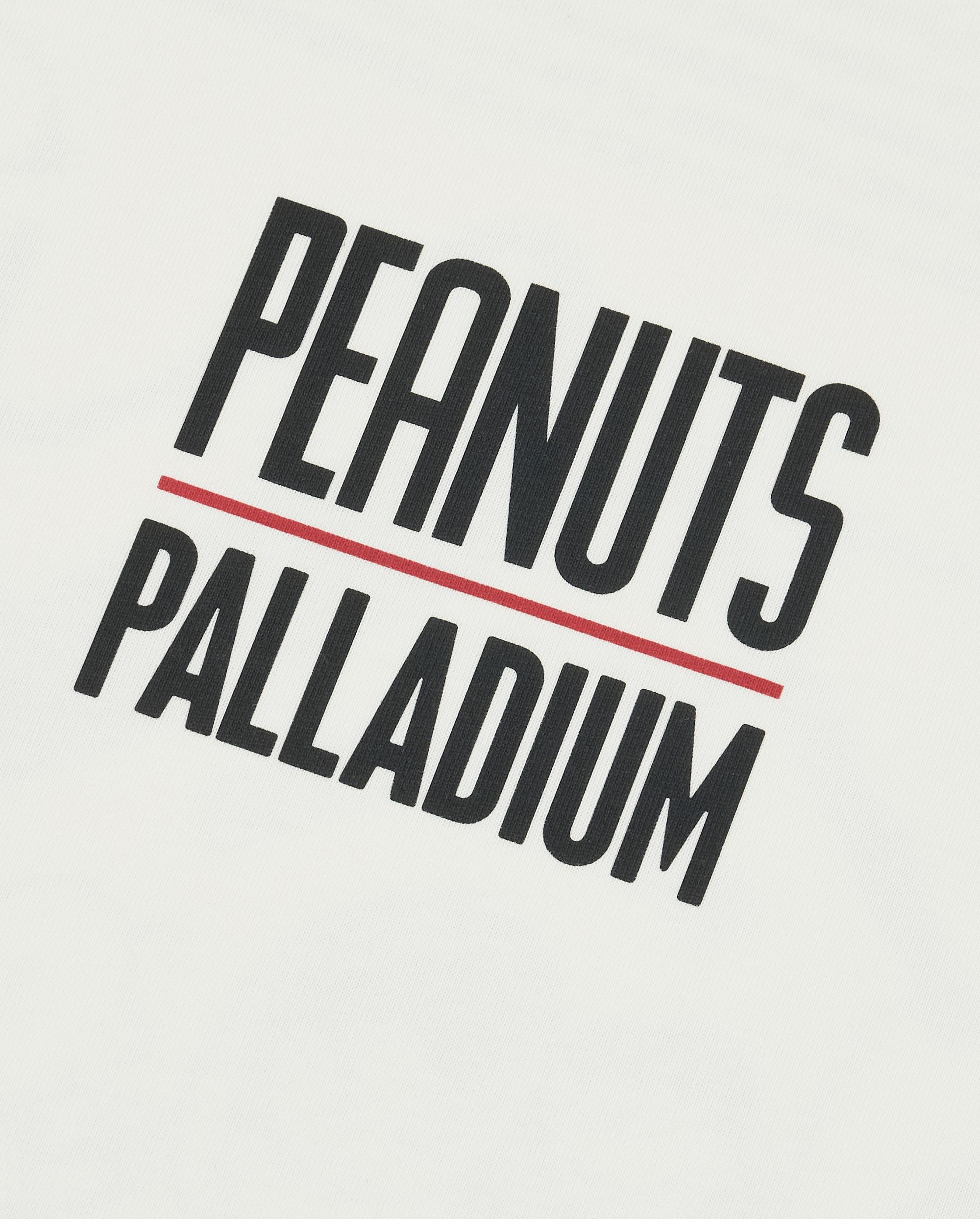 1012425-262 | PALLADIUM X SNOOPY LOGO LOOSE FIT COTTON T-SHIRT | MARSHMALLOW