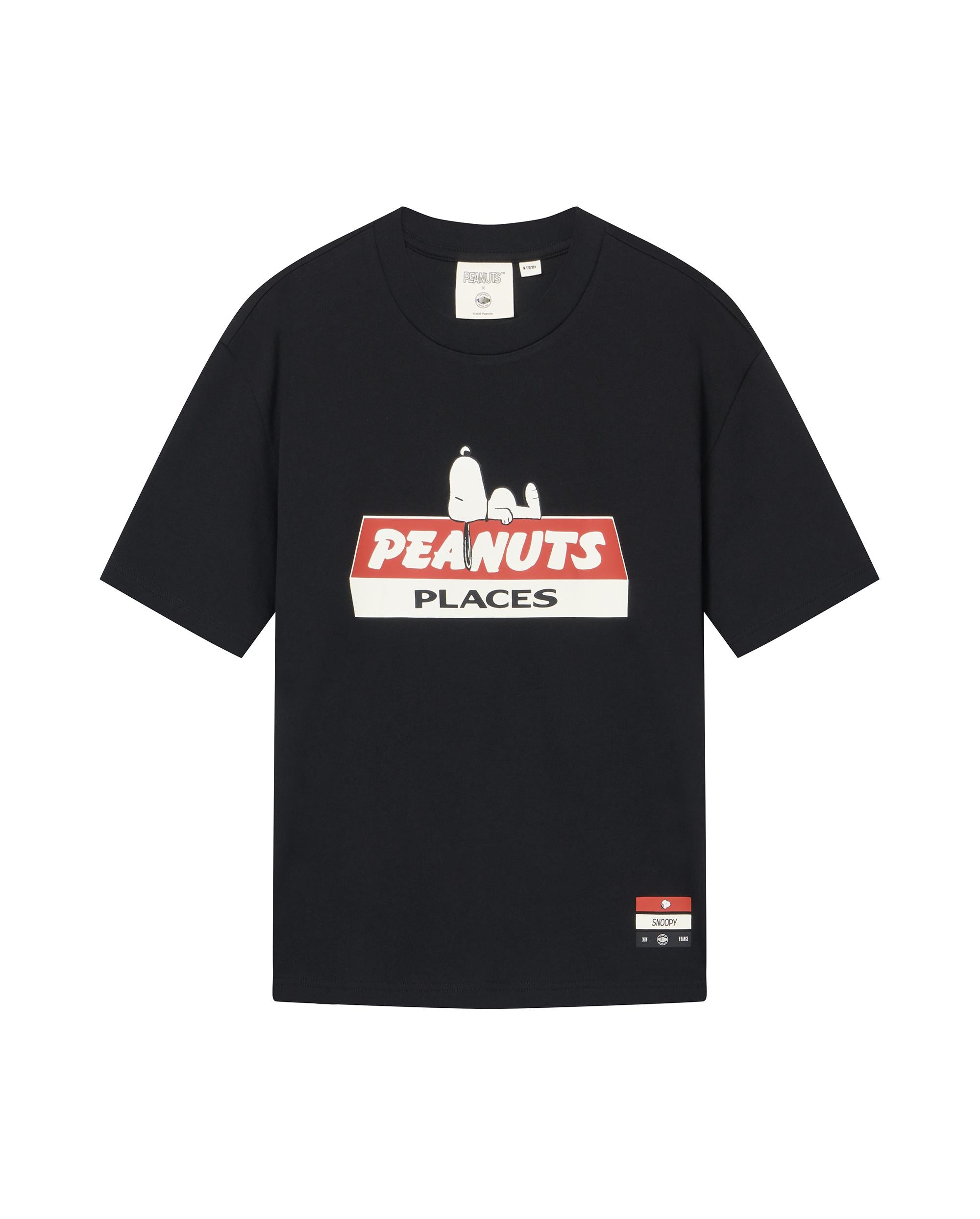 1012426-032 | PALLADIUM X SNOOPY LOGO LOOSE FIT COTTON T-SHIRT | TAP SHOE