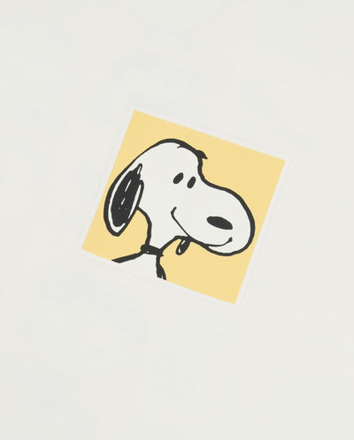 1012428-262 | PALLADIUM X SNOOPY LOGO LOOSE FIT COTTON T-SHIRT | MARSHMALLOW