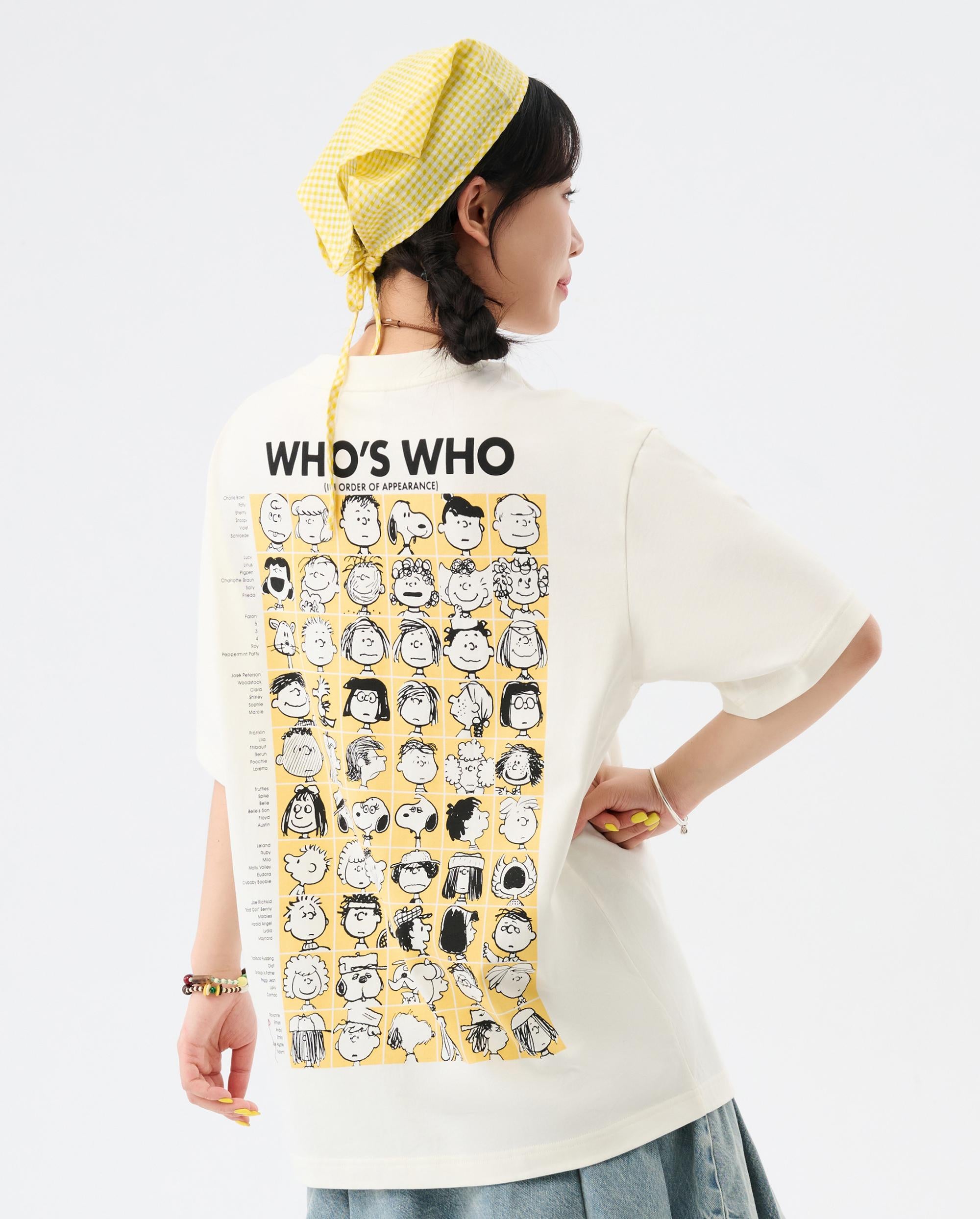 1012428-262 | PALLADIUM X SNOOPY LOGO LOOSE FIT COTTON T-SHIRT | MARSHMALLOW