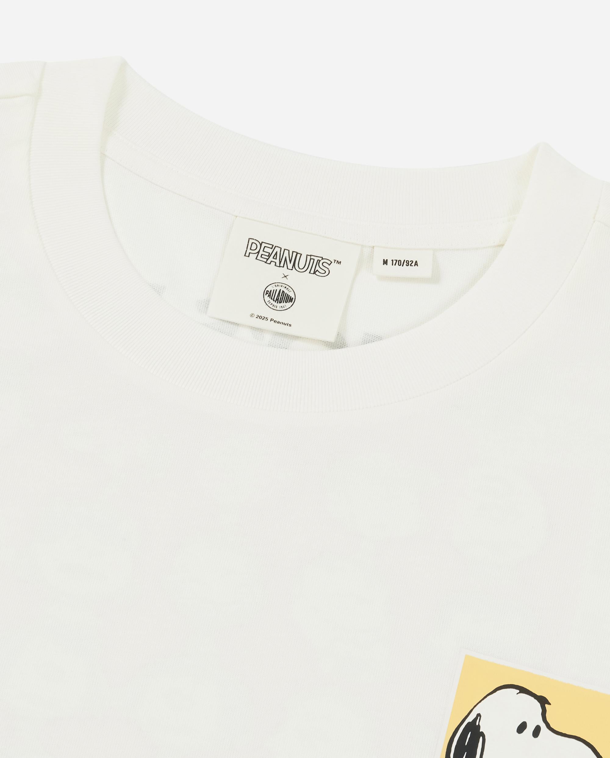 1012428-262 | PALLADIUM X SNOOPY LOGO LOOSE FIT COTTON T-SHIRT | MARSHMALLOW