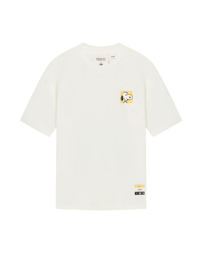 1012428-262 | PALLADIUM X SNOOPY LOGO LOOSE FIT COTTON T-SHIRT | MARSHMALLOW
