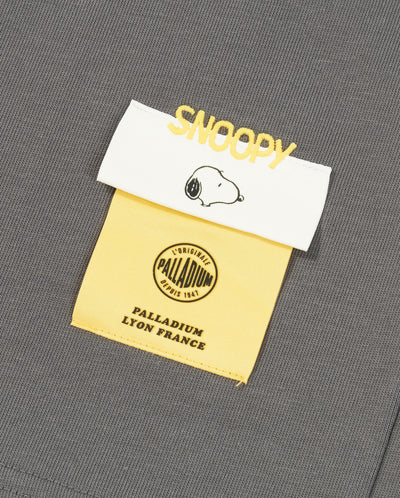 1012429-123 | PALLADIUM X SNOOPY LOGO LOOSE FIT COTTON T-SHIRT | THUNDERSTORM