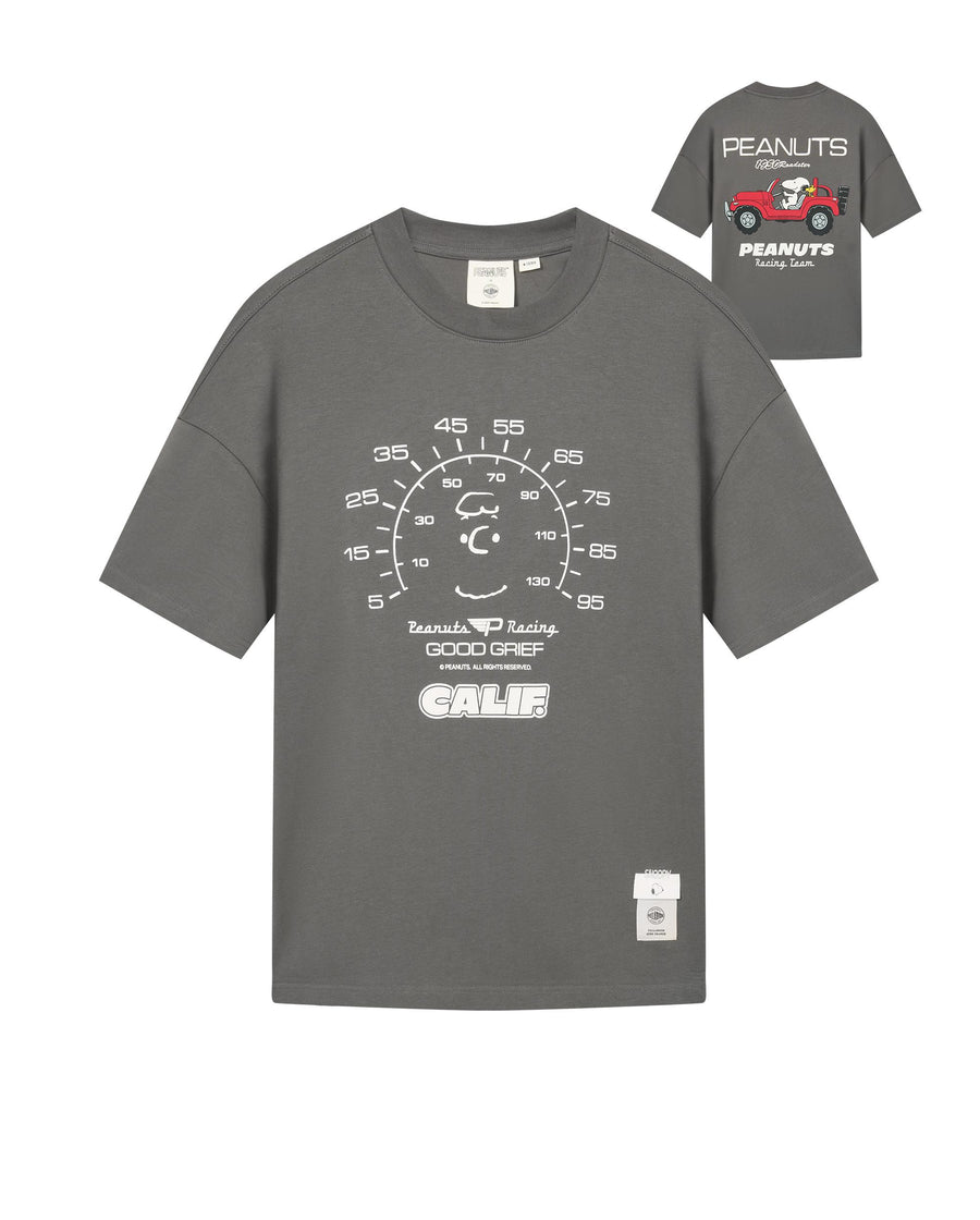 1012429-123 | PALLADIUM X SNOOPY LOGO LOOSE FIT COTTON T-SHIRT | THUNDERSTORM