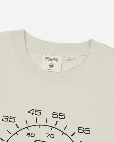 1012429-124 | PALLADIUM X SNOOPY LOGO LOOSE FIT COTTON T-SHIRT | WHISPER WHITE