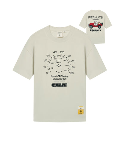 1012429-124 | PALLADIUM X SNOOPY LOGO LOOSE FIT COTTON T-SHIRT | WHISPER WHITE