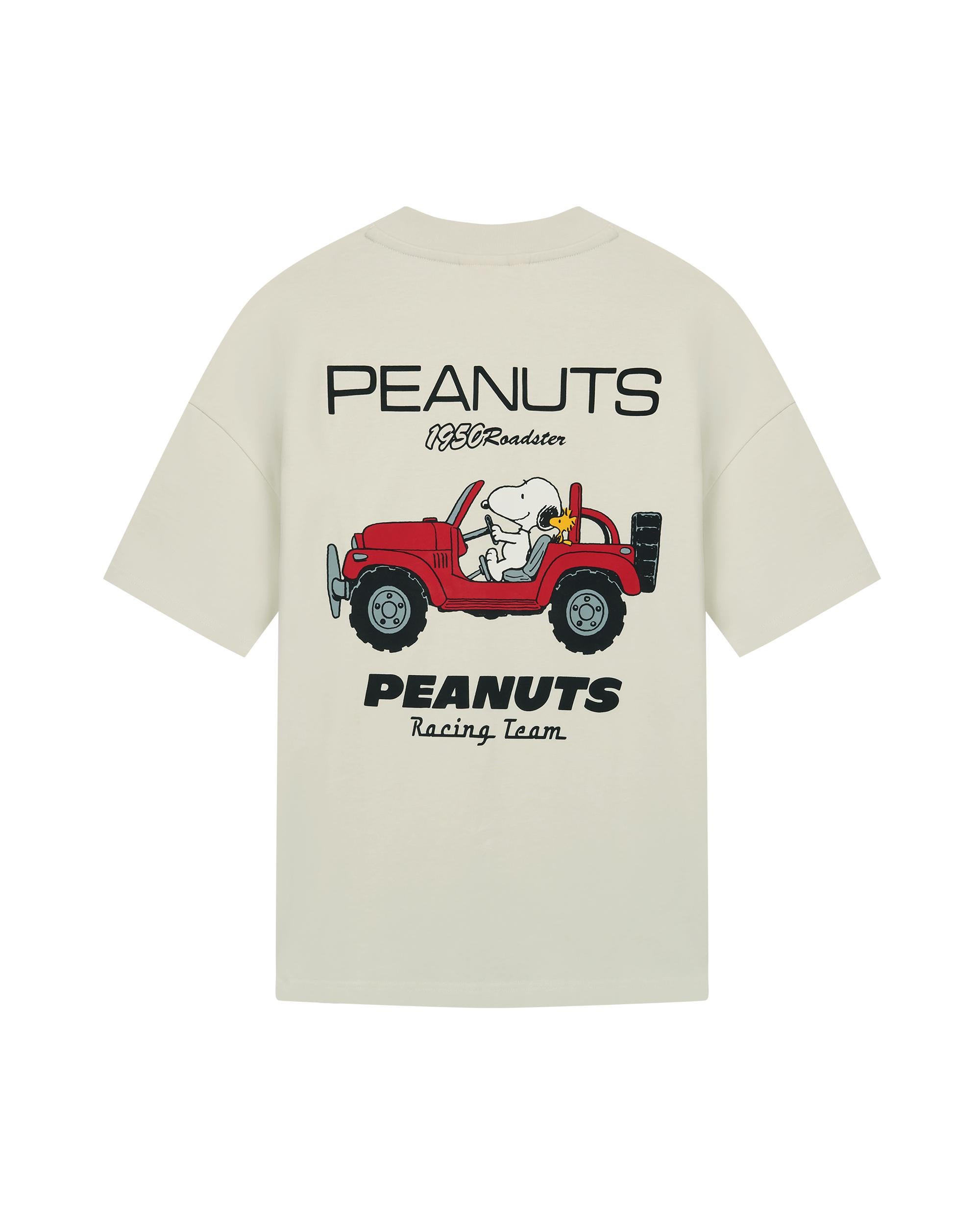 1012429-124 | PALLADIUM X SNOOPY LOGO LOOSE FIT COTTON T-SHIRT | WHISPER WHITE