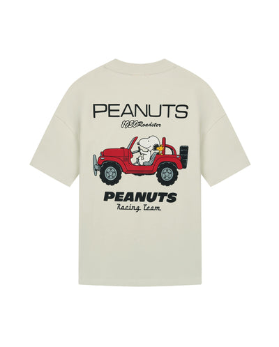 1012429-124 | PALLADIUM X SNOOPY LOGO LOOSE FIT COTTON T-SHIRT | WHISPER WHITE