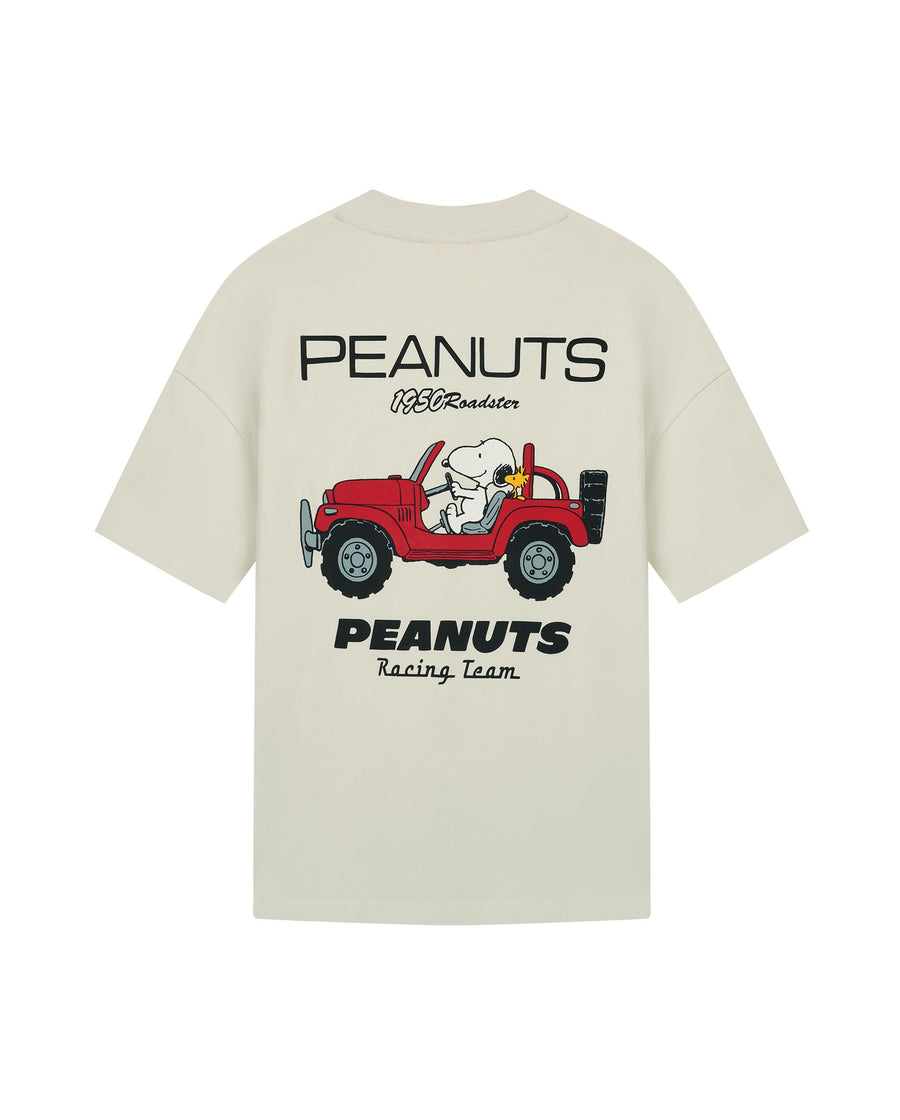 1012429-124 | PALLADIUM X SNOOPY LOGO LOOSE FIT COTTON T-SHIRT | WHISPER WHITE