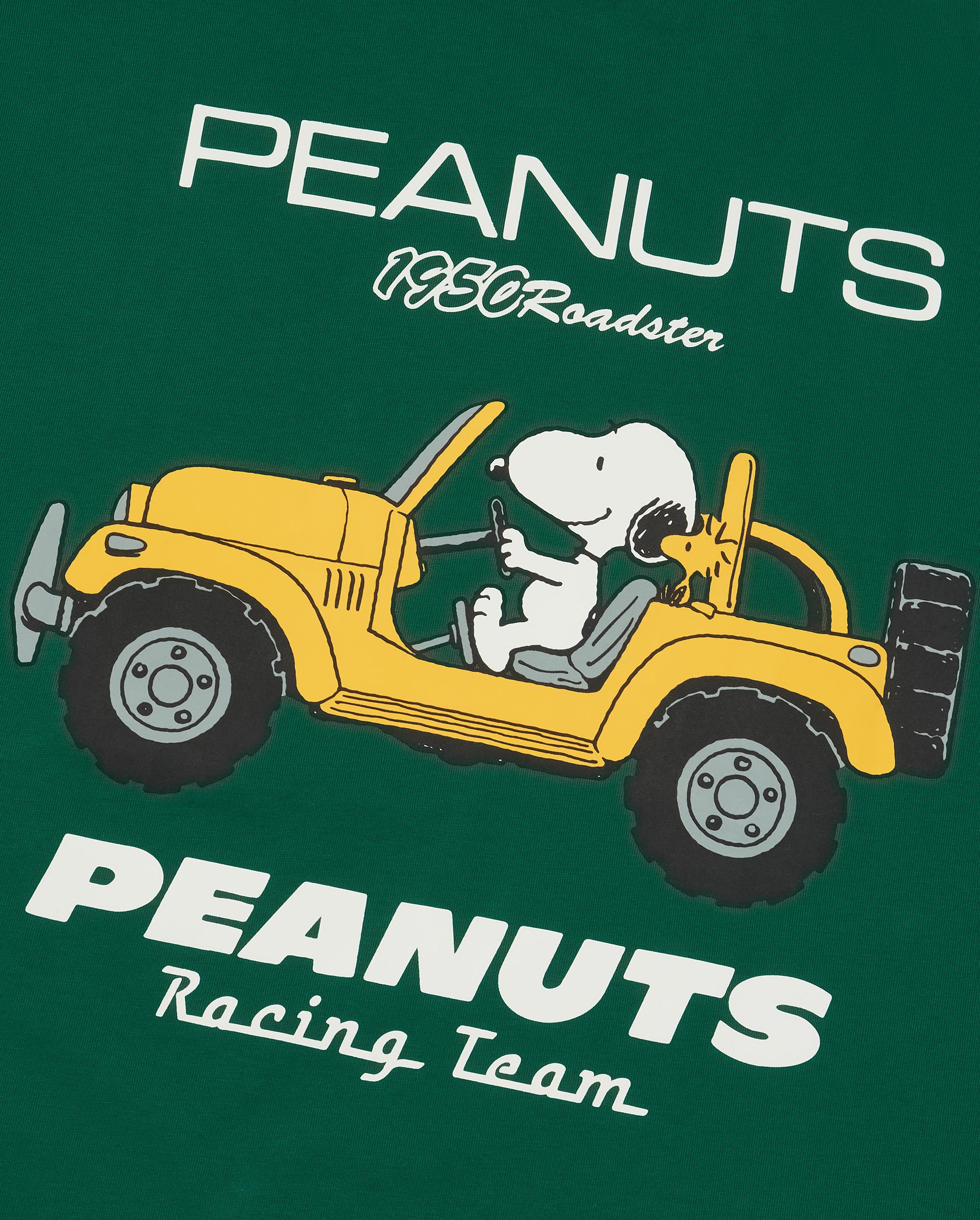 1012429-389 | PALLADIUM X SNOOPY LOGO LOOSE FIT COTTON T-SHIRT | POSY GREEN