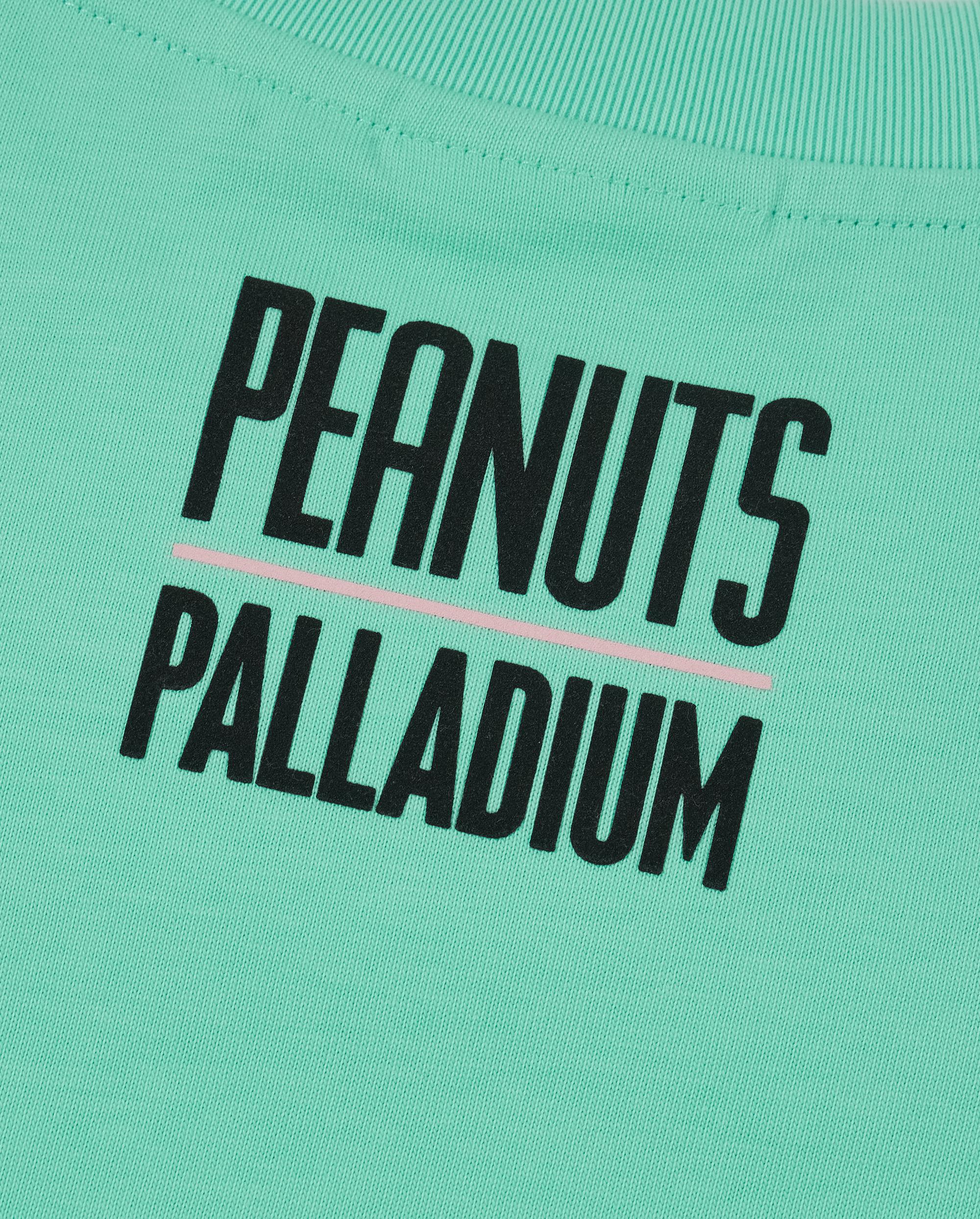 1012431-382 | PALLADIUM X SNOOPY LOGO LOOSE FIT COTTON T-SHIRT | ICE GREEN