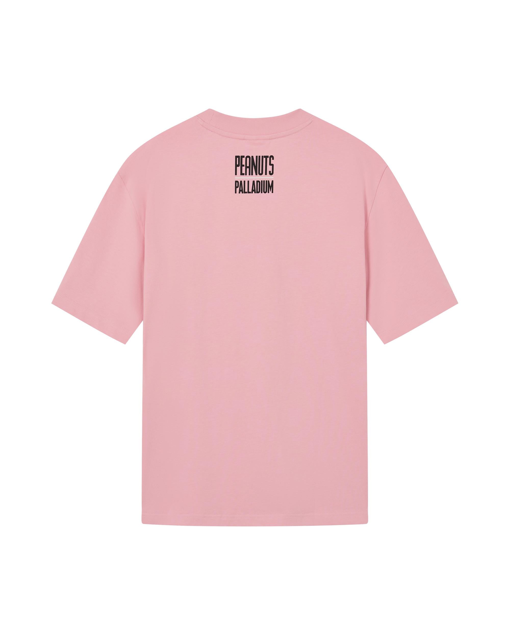 1012431-668 | PALLADIUM X SNOOPY LOGO LOOSE FIT COTTON T-SHIRT | CANDY PINK