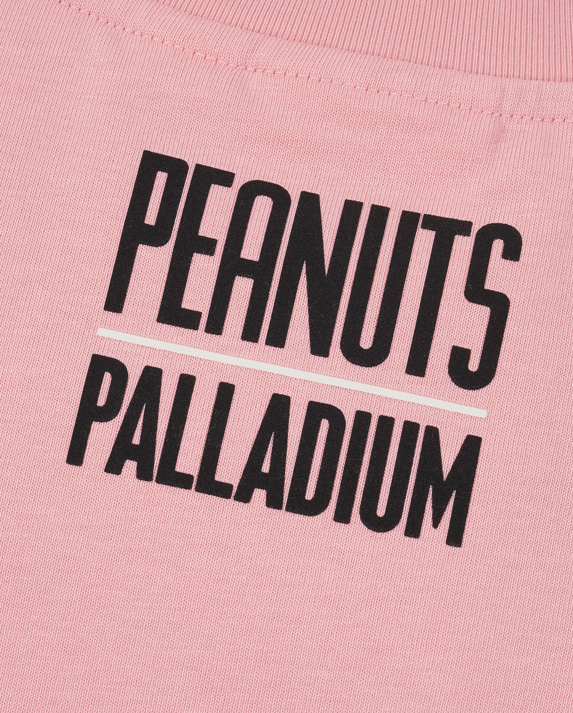 1012431-668 | PALLADIUM X SNOOPY LOGO LOOSE FIT COTTON T-SHIRT | CANDY PINK