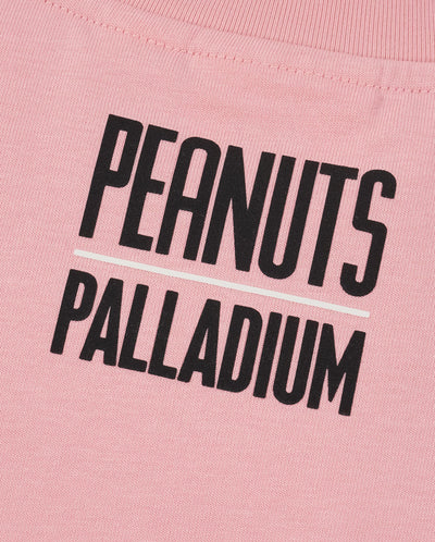 1012431-668 | PALLADIUM X SNOOPY LOGO LOOSE FIT COTTON T-SHIRT | CANDY PINK