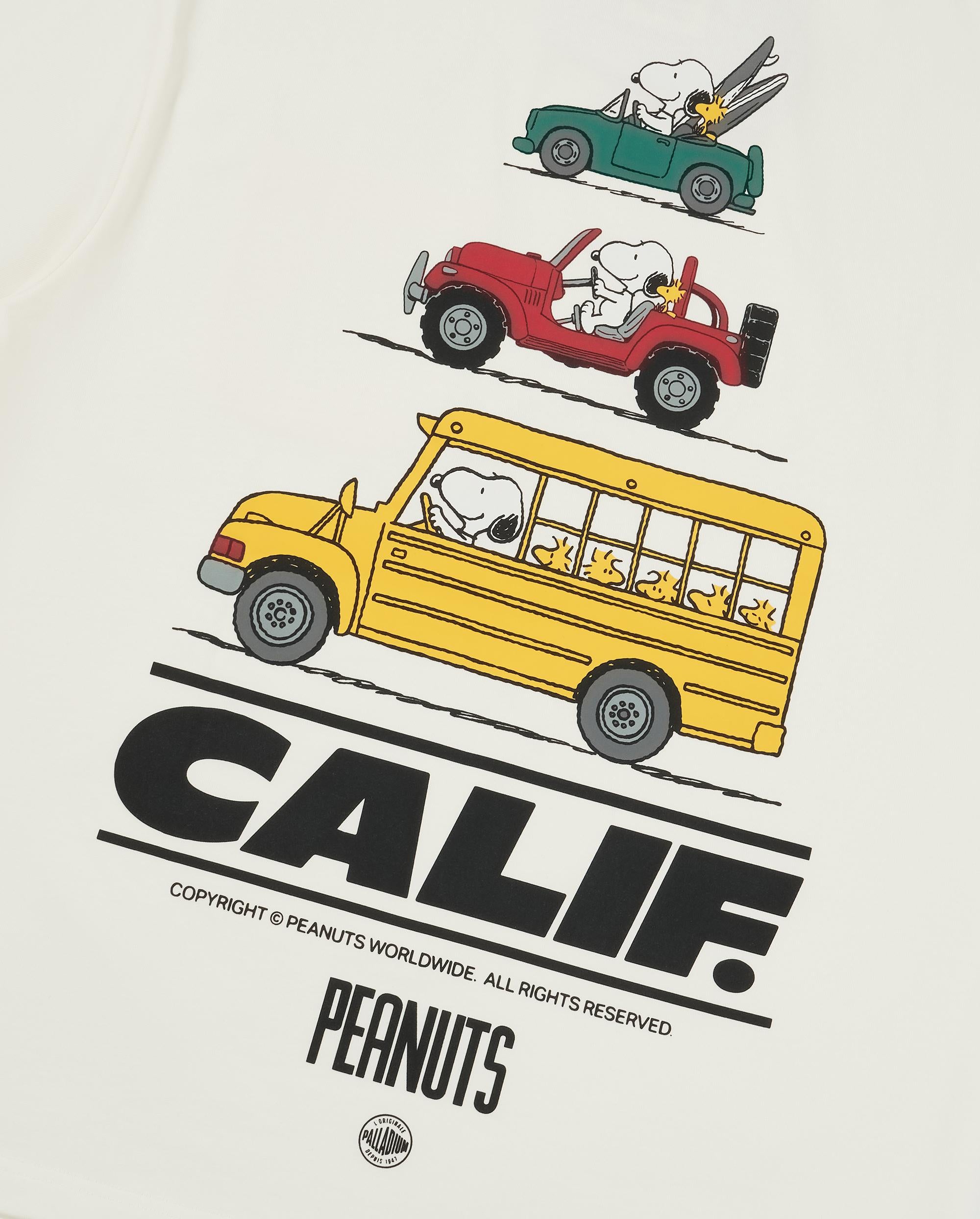 1012432-262 | PALLADIUM X SNOOPY LOGO LOOSE FIT COTTON T-SHIRT | MARSHMALLOW