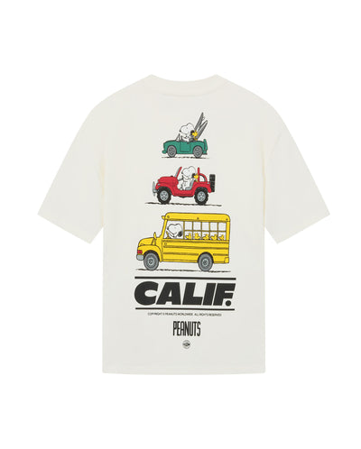 1012432-262 | PALLADIUM X SNOOPY LOGO LOOSE FIT COTTON T-SHIRT | MARSHMALLOW