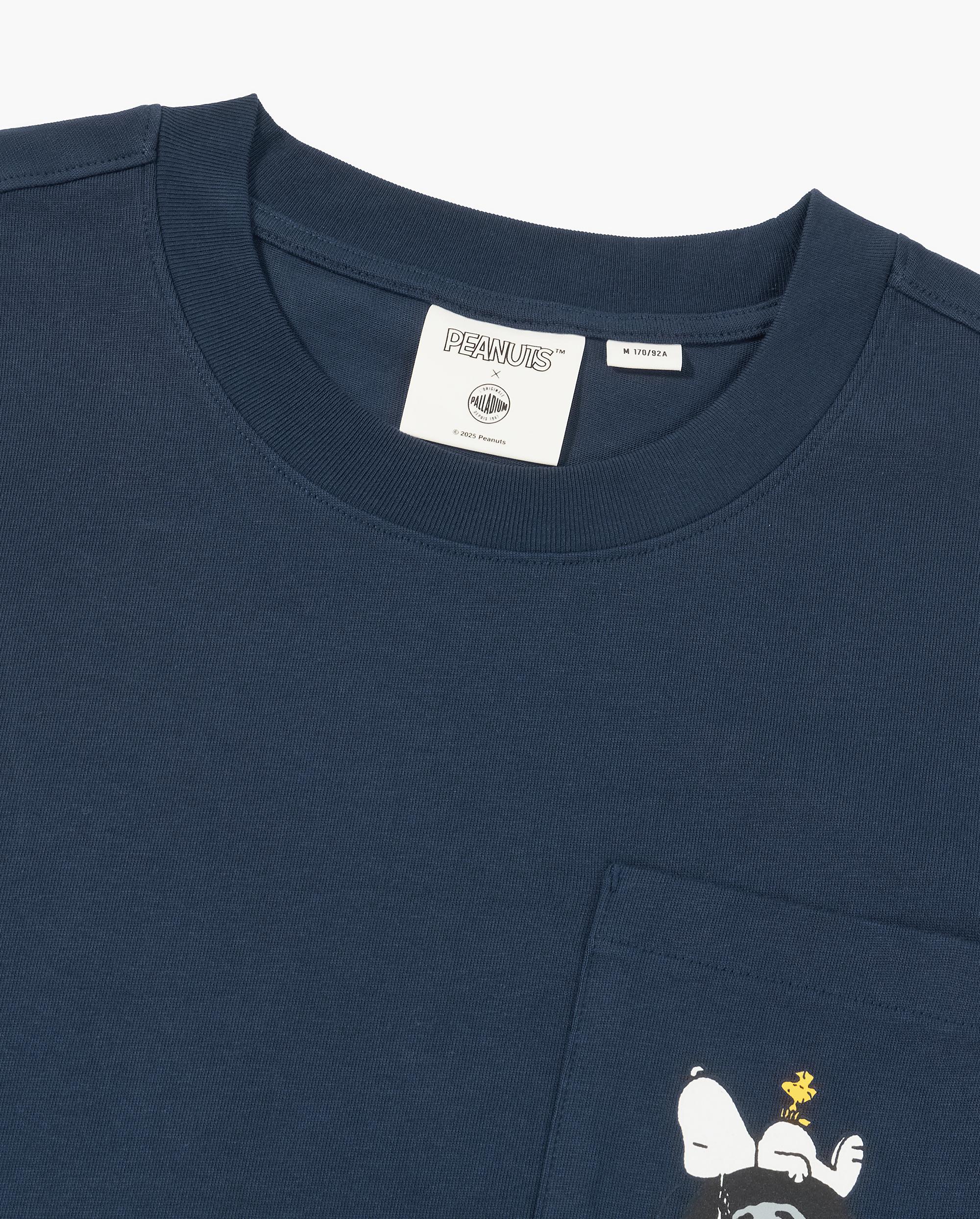 1012432-470 | PALLADIUM X SNOOPY LOGO LOOSE FIT COTTON T-SHIRT | CARBON