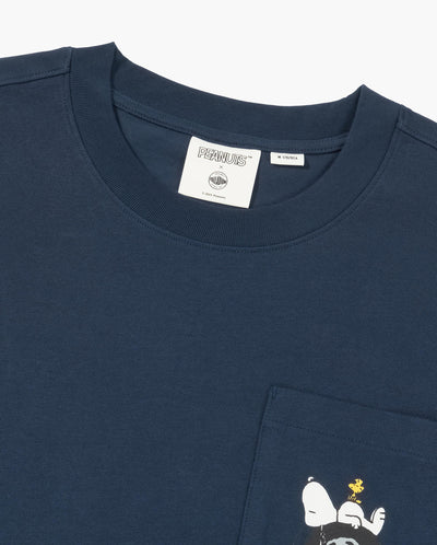 1012432-470 | PALLADIUM X SNOOPY LOGO LOOSE FIT COTTON T-SHIRT | CARBON