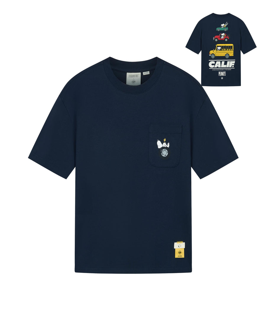 1012432-470 | PALLADIUM X SNOOPY LOGO LOOSE FIT COTTON T-SHIRT | CARBON