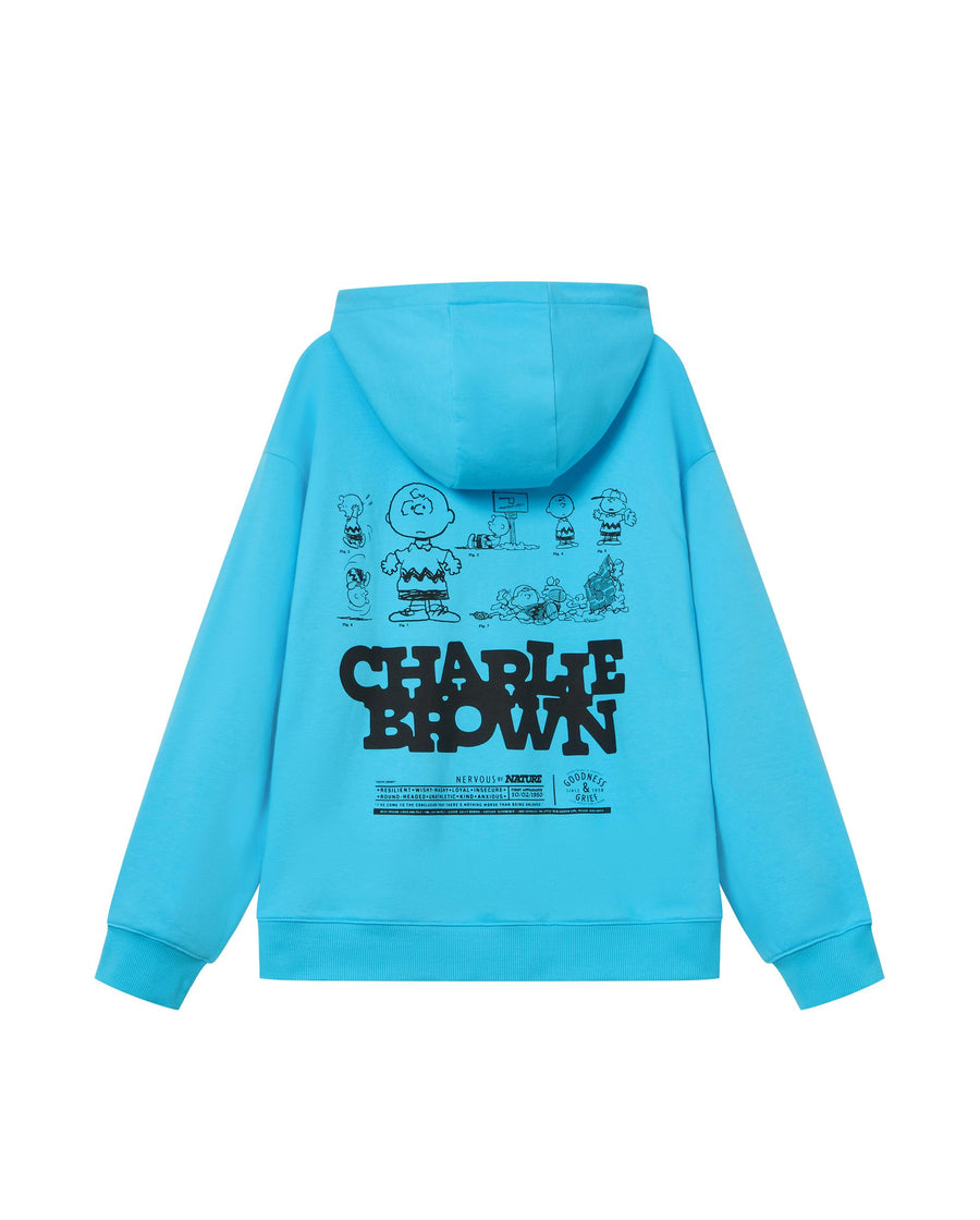 1012563-578 | PALLADIUM X SNOOPY PRINTED LOOSE FIT HOODIE | BALTIC SEA