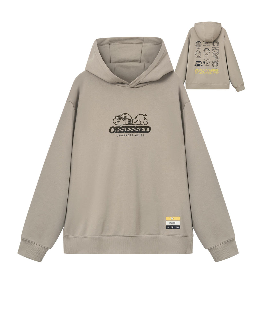 1012564-221 | PALLADIUM X SNOOPY LOGO LOOSE FIT HOODIE | WINTER TWIG