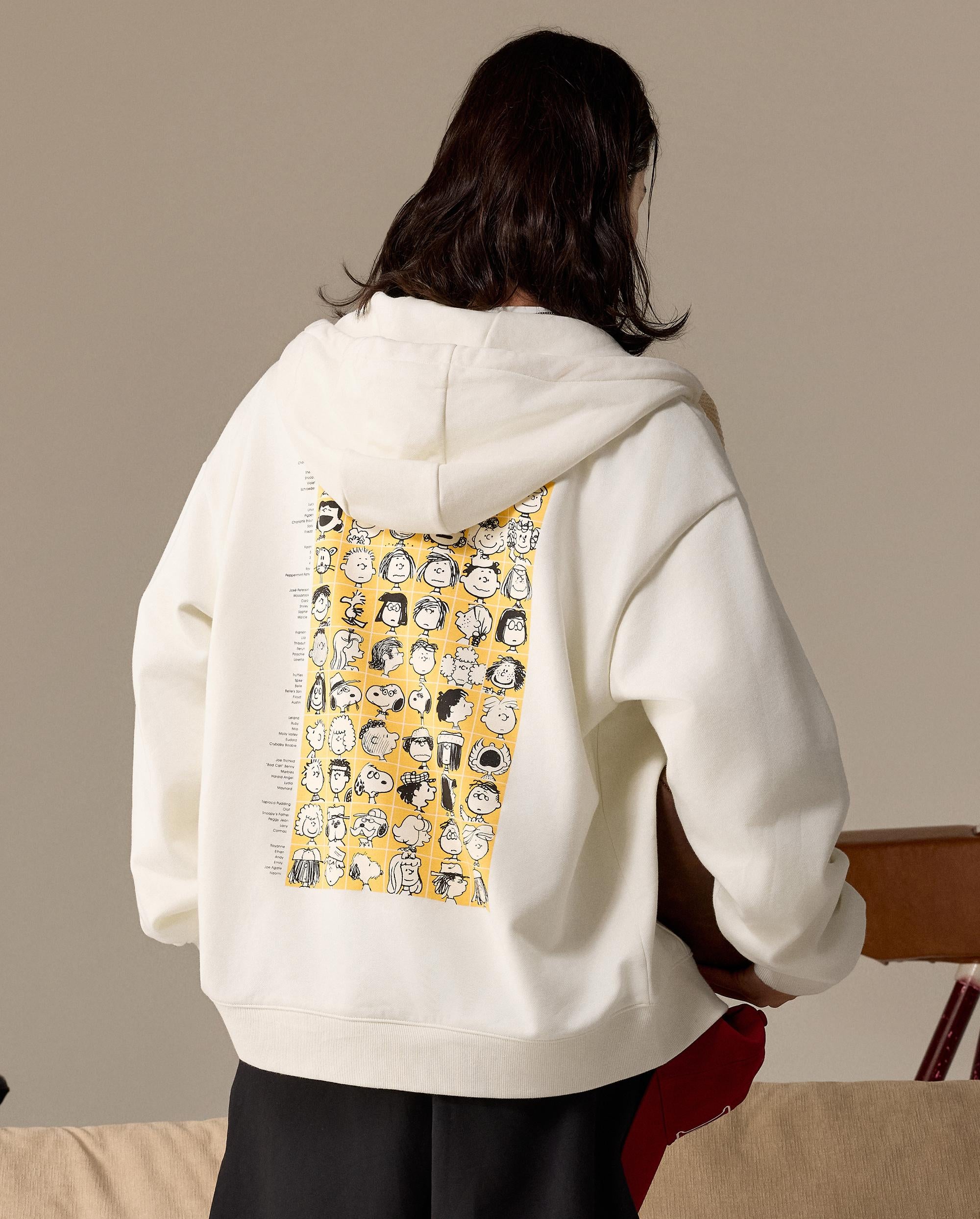 1012567-262 | PALLADIUM X SNOOPY LOGO LOOSE FIT HOODED JACKET | MARSHMALLOW