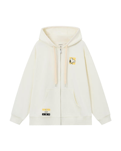 1012567-262 | PALLADIUM X SNOOPY LOGO LOOSE FIT HOODED JACKET | MARSHMALLOW