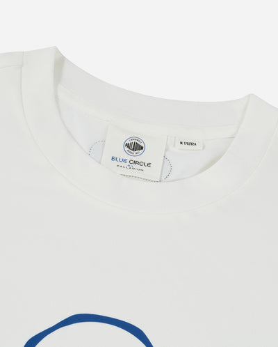 1012659-262 | MEN'S LOGO LOOSE FIT PAINT SPLATTER T-SHIRT | MARSHMALLOW