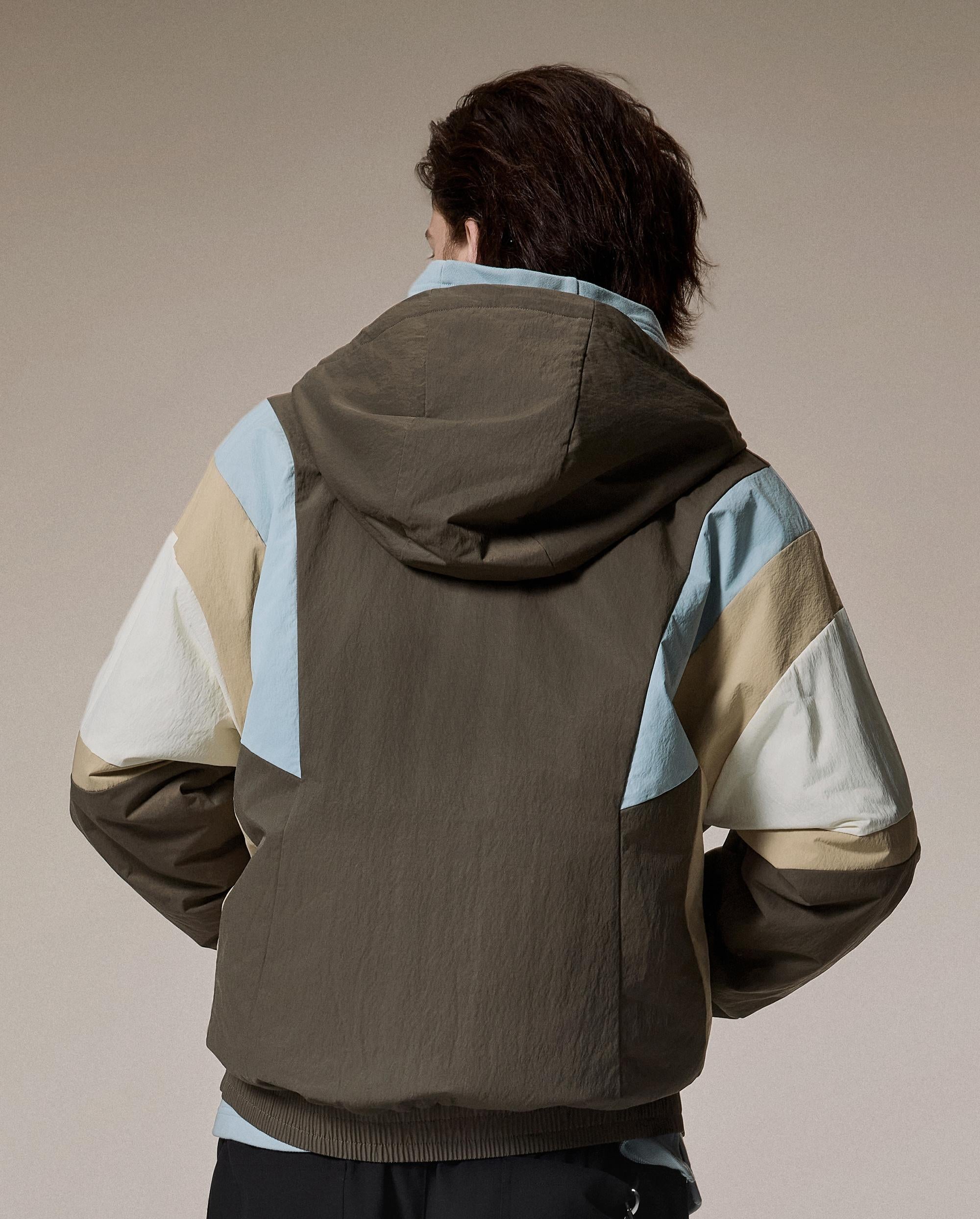 1012755-246 | MEN'S LOGO LOOSE FIT COLOR BLOCKS HOODED JACKET | CANTEEN