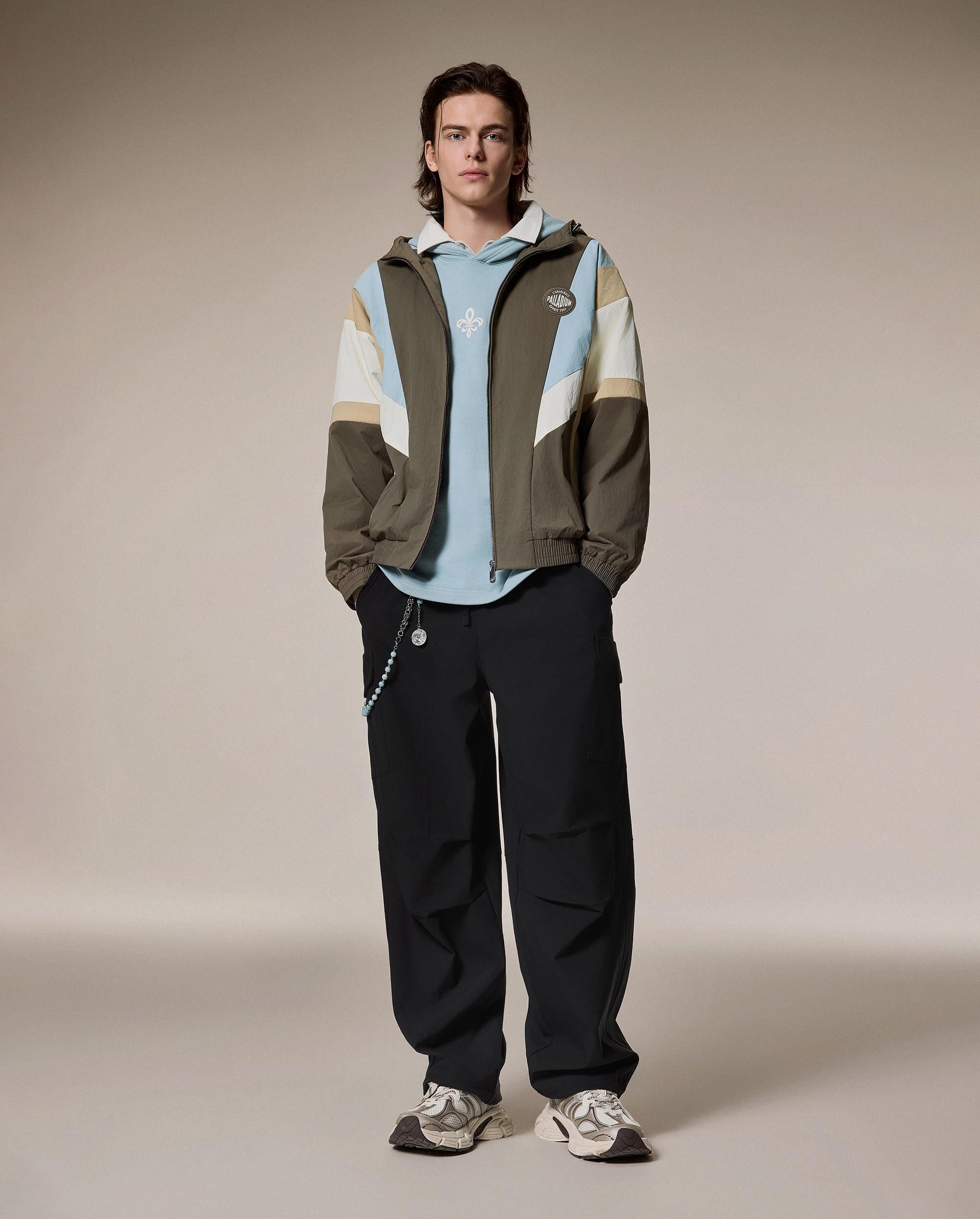 1012755-246 | MEN'S LOGO LOOSE FIT COLOR BLOCKS HOODED JACKET | CANTEEN