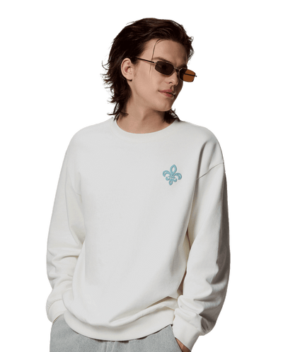 1012762-262 | MEN'S IRIS LOGO COTTON SWEATSHIRT | MARSHMALLOW