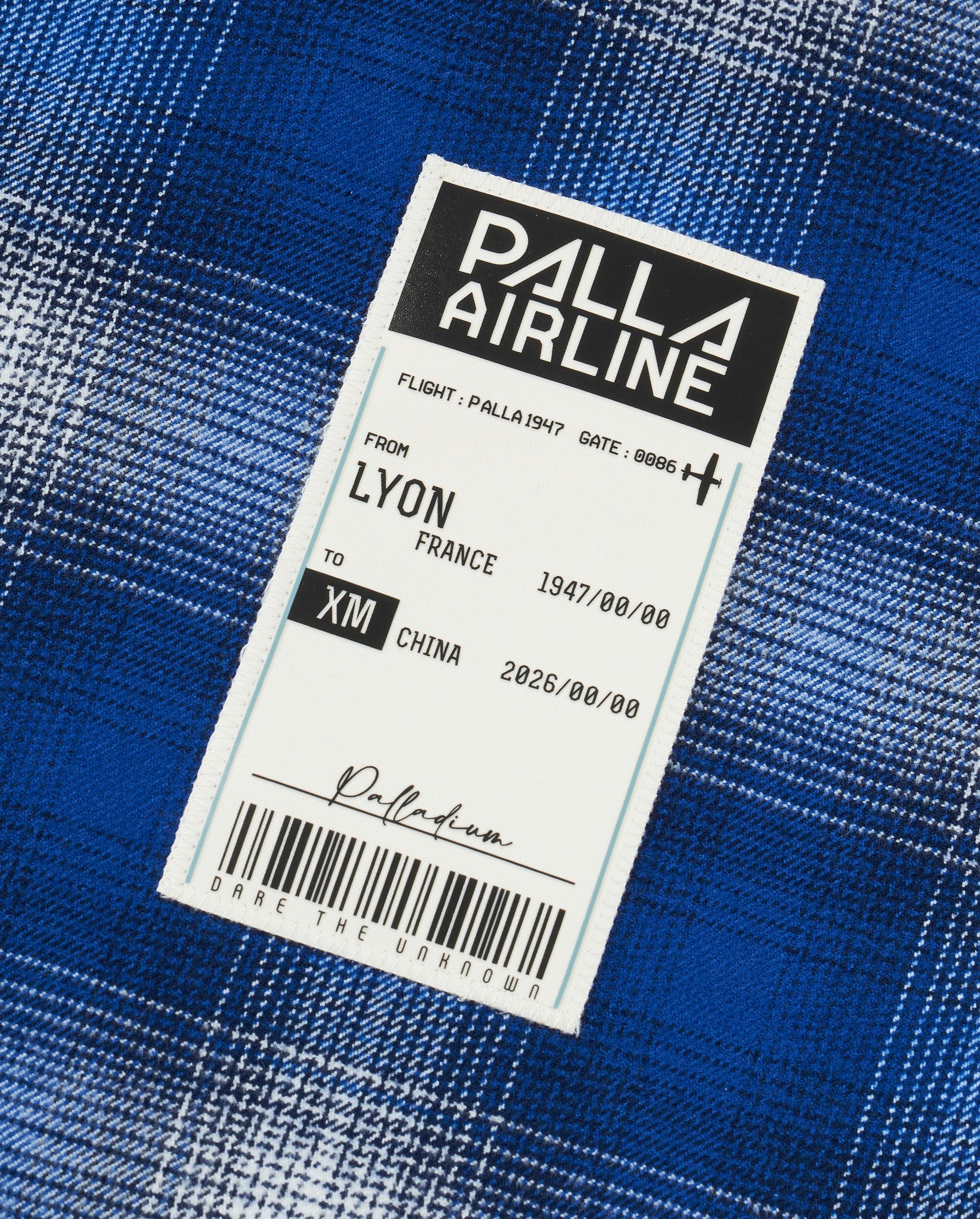 1012763-174 | MEN'S IRIS LOGO LOOSE FIT CHECKED SHIRT | BU/WT