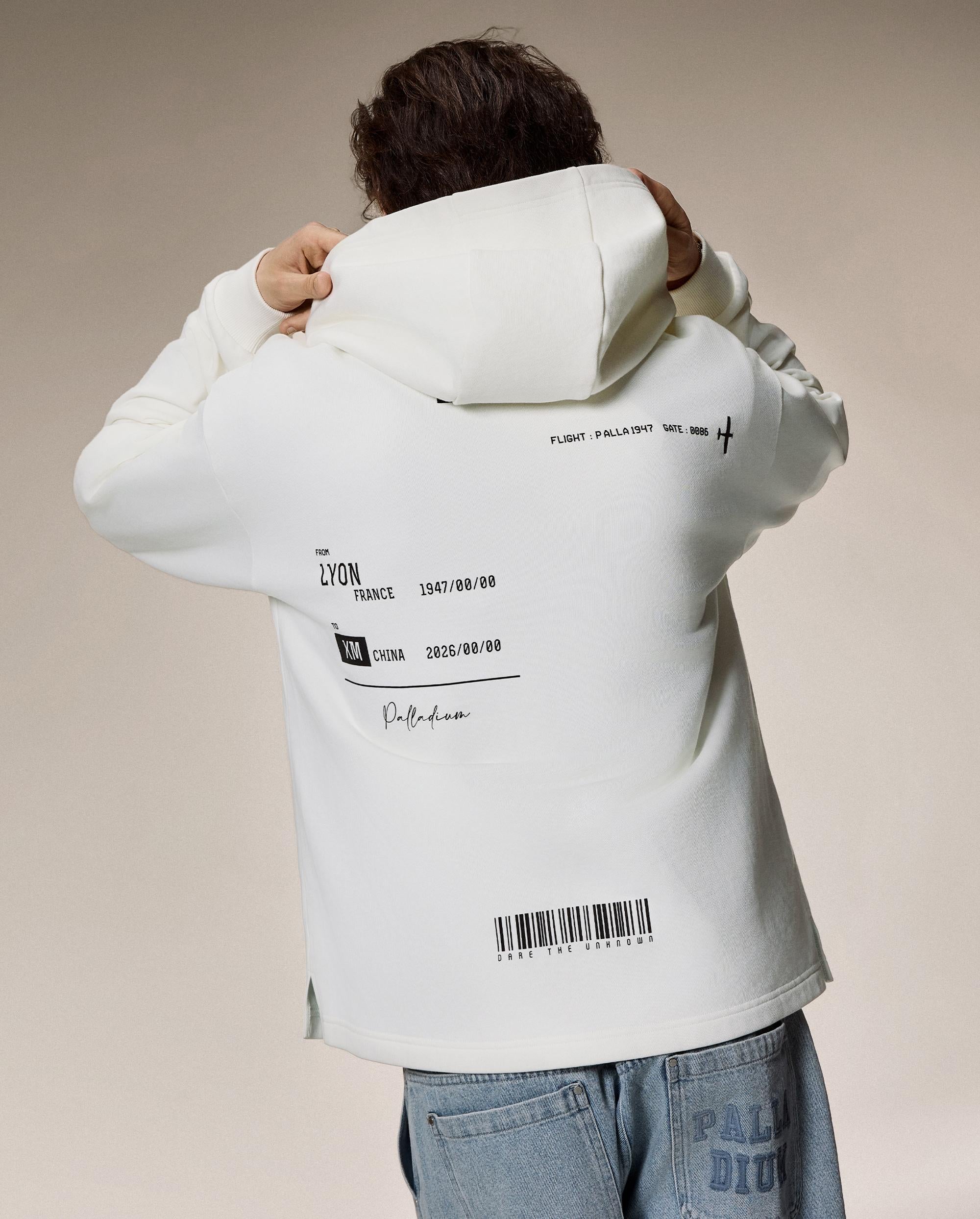 1012764-262 | MEN'S IRIS LOGO COTTON HOODIE | MARSHMALLOW