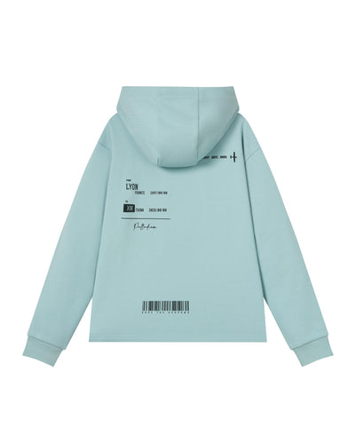 1012764-456 | MEN'S IRIS LOGO COTTON HOODIE | CLOUD BLUE
