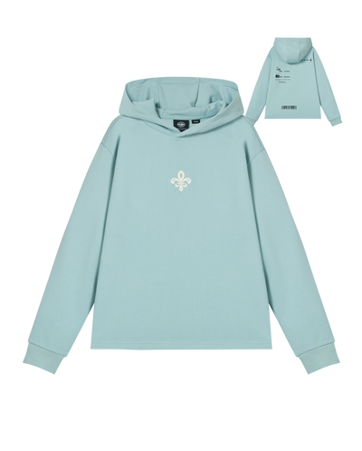 1012764-456 | MEN'S IRIS LOGO COTTON HOODIE | CLOUD BLUE