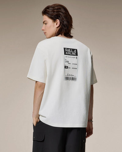 1012765-262 | MEN'S IRIS LOGO LOOSE FIT COTTON T-SHIRT | MARSHMALLOW