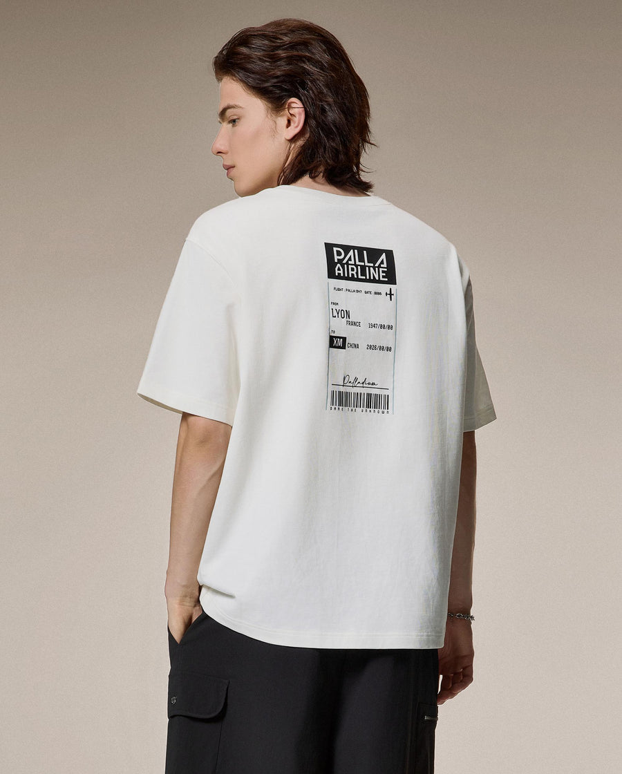 1012765-262 | MEN'S IRIS LOGO LOOSE FIT COTTON T-SHIRT | MARSHMALLOW