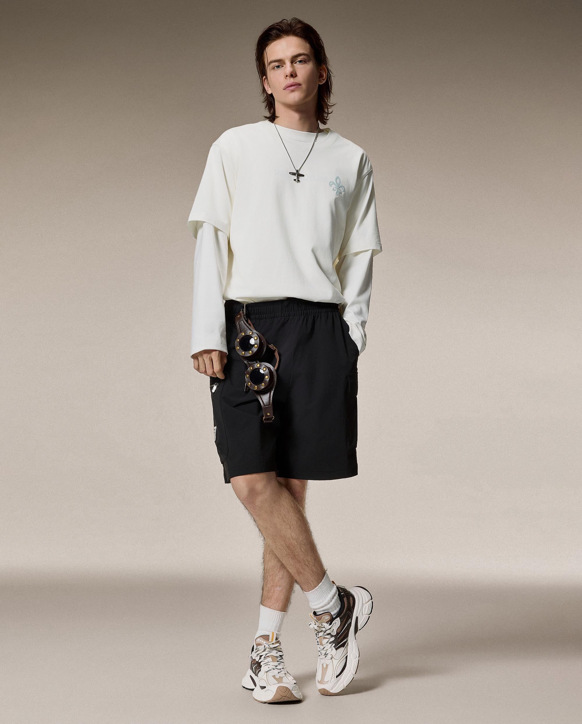 1012765-262 | MEN'S IRIS LOGO LOOSE FIT COTTON T-SHIRT | MARSHMALLOW