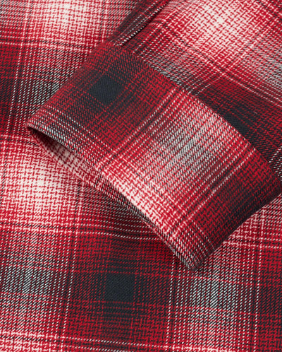 1012784-938 | MEN'S CNY HORSE THEME LOGO CHECKED SHIRT | RED/WT PATTERN