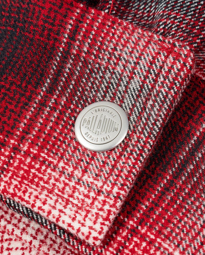 1012784-938 | MEN'S CNY HORSE THEME LOGO CHECKED SHIRT | RED/WT PATTERN