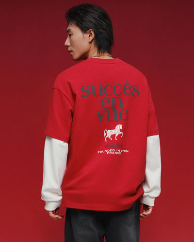 1012788-603 | MEN'S CNY THEME LOGO LOOSE FIT COTTON T-SHIRT | EMBOLDENED