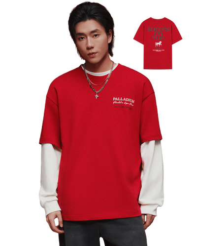 1012788-603 | MEN'S CNY THEME LOGO LOOSE FIT COTTON T-SHIRT | EMBOLDENED