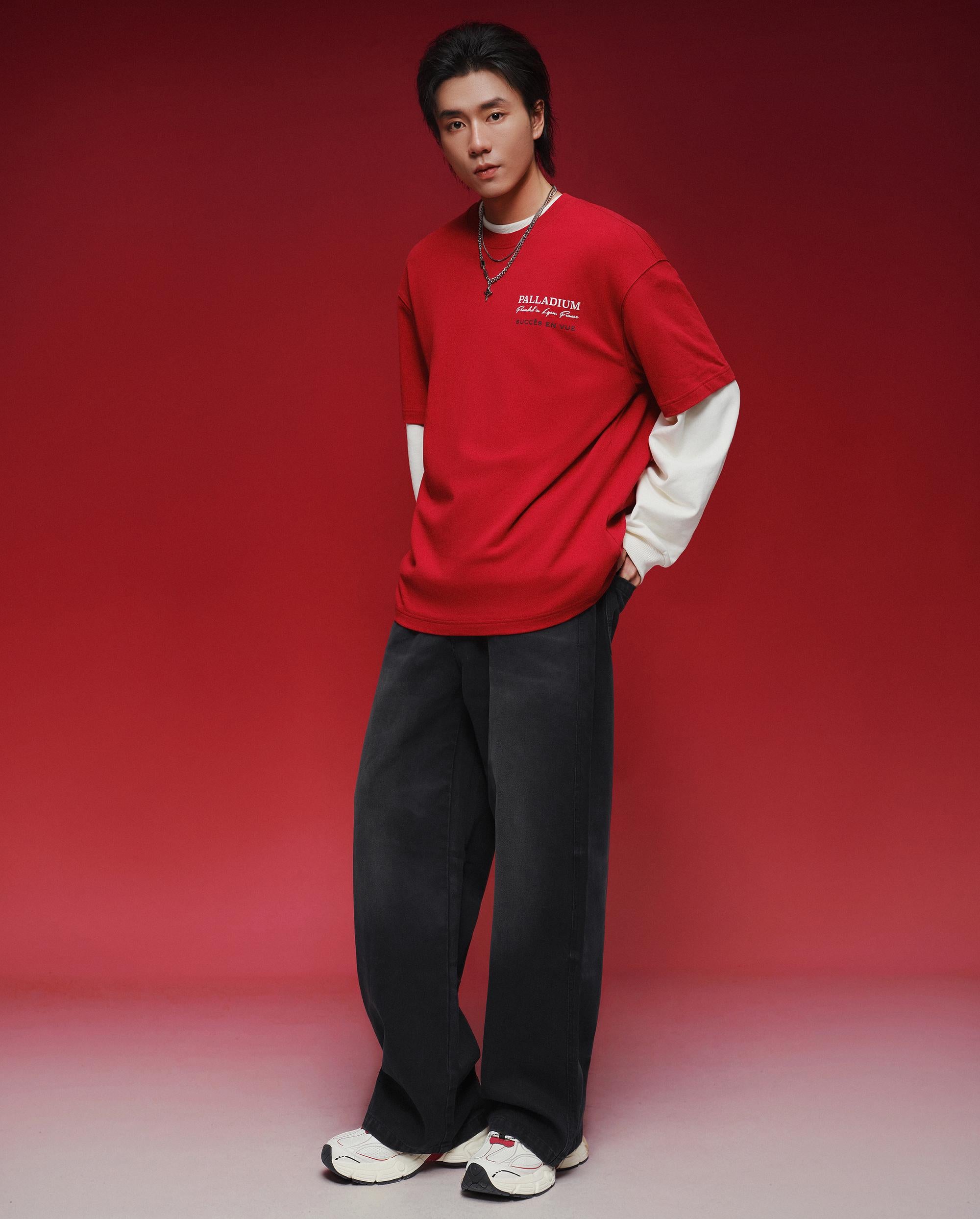 1012788-603 | MEN'S CNY THEME LOGO LOOSE FIT COTTON T-SHIRT | EMBOLDENED