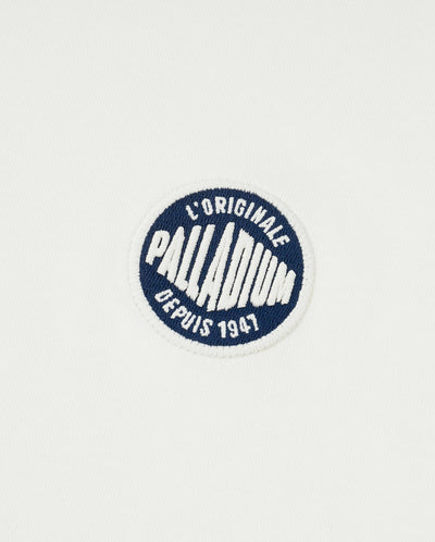 1012793-262 | MEN'S STRIPE LOOSE FIT COTTON LONG SLEEVES T-SHIRT | MARSHMALLOW