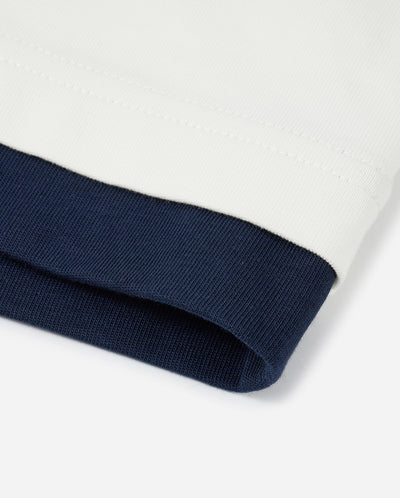 1012793-262 | MEN'S STRIPE LOOSE FIT COTTON LONG SLEEVES T-SHIRT | MARSHMALLOW